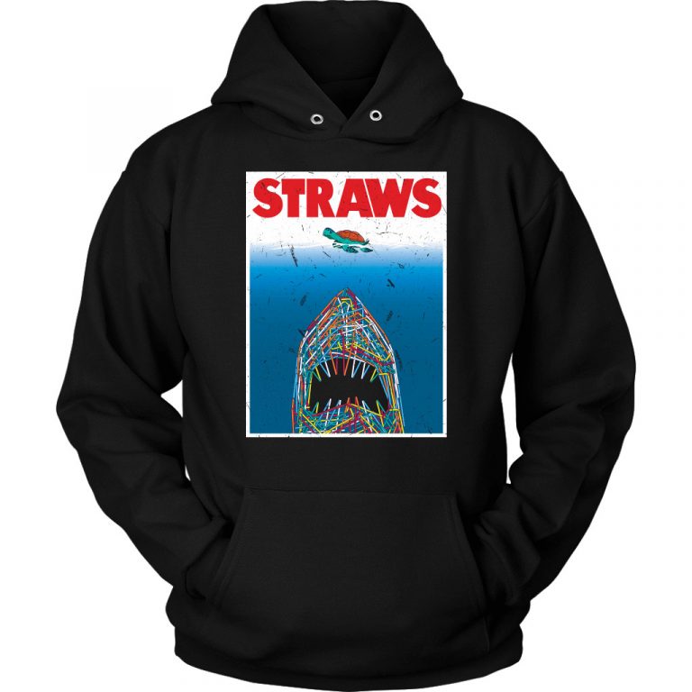 straws t shirt jaws