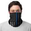 Blue Line Flag Face Gaiter