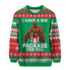 Big Black Package Christmas Sweater
