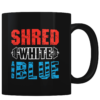 Shred White And Blue - Coffee Mug